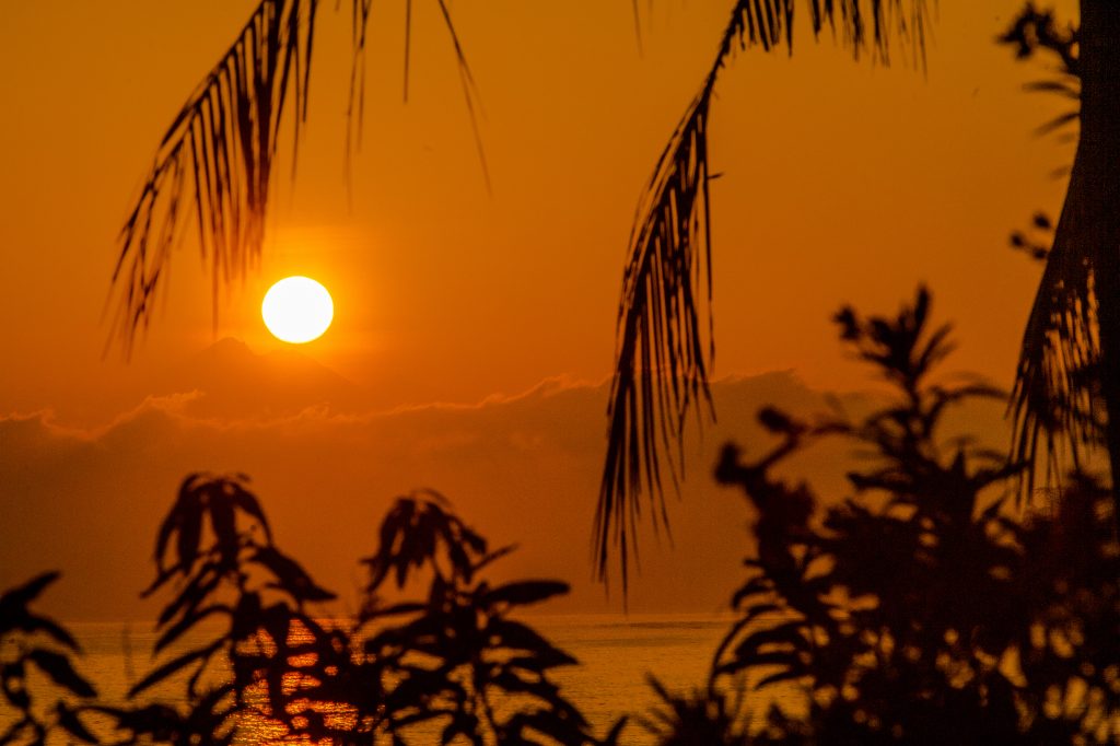 Sunrise in front of Villa Sinar Cinta