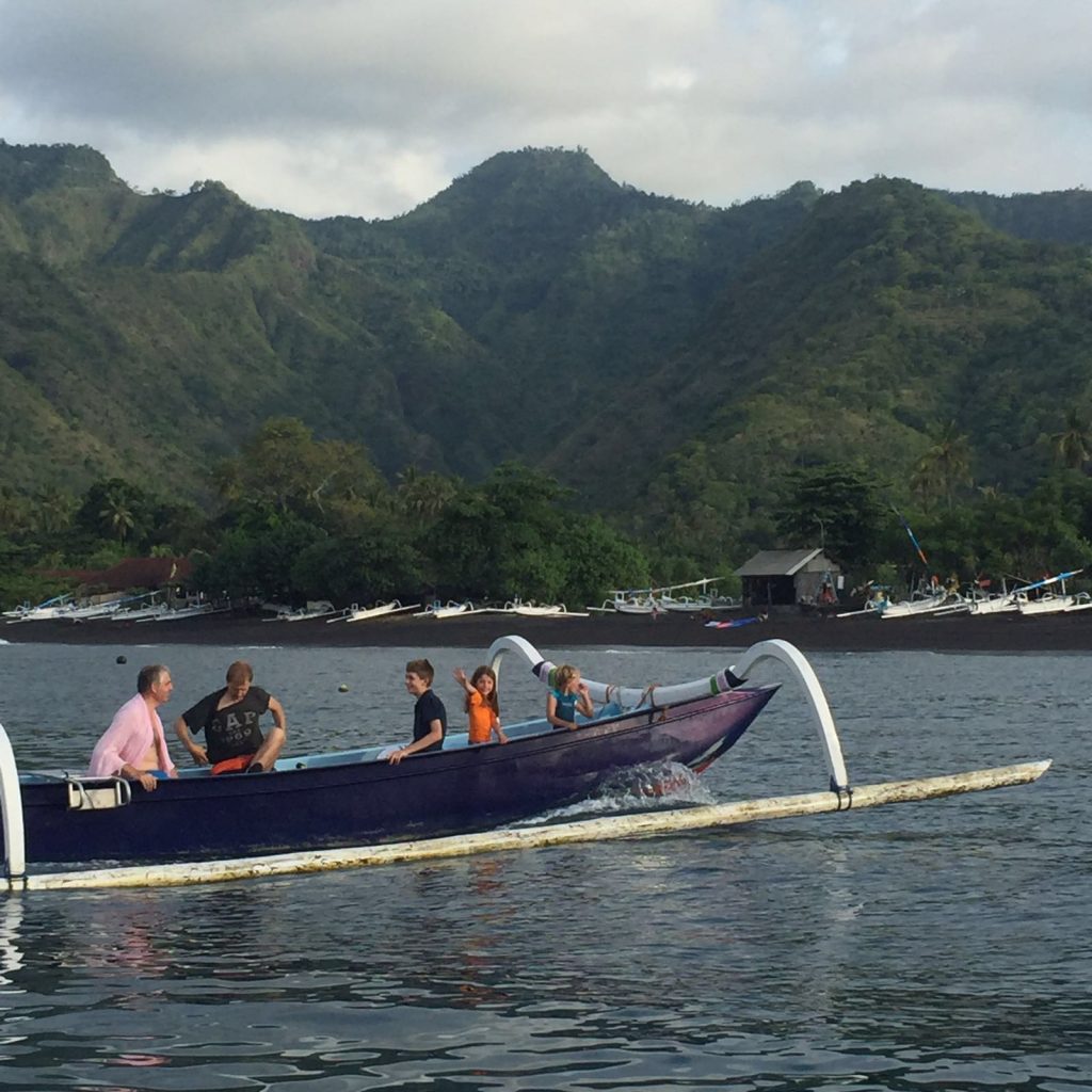 Family Boat trip East-Bali from Villa Sinar Cinta