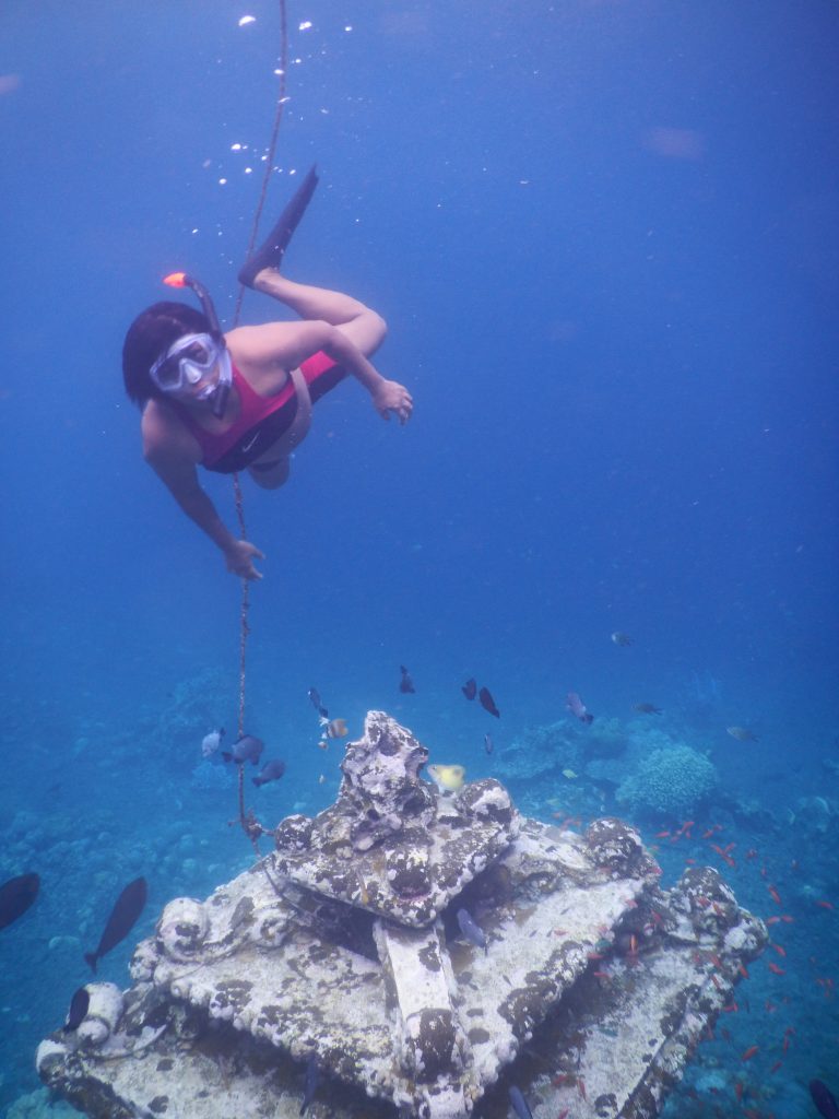 Mary Afdan snorkelling