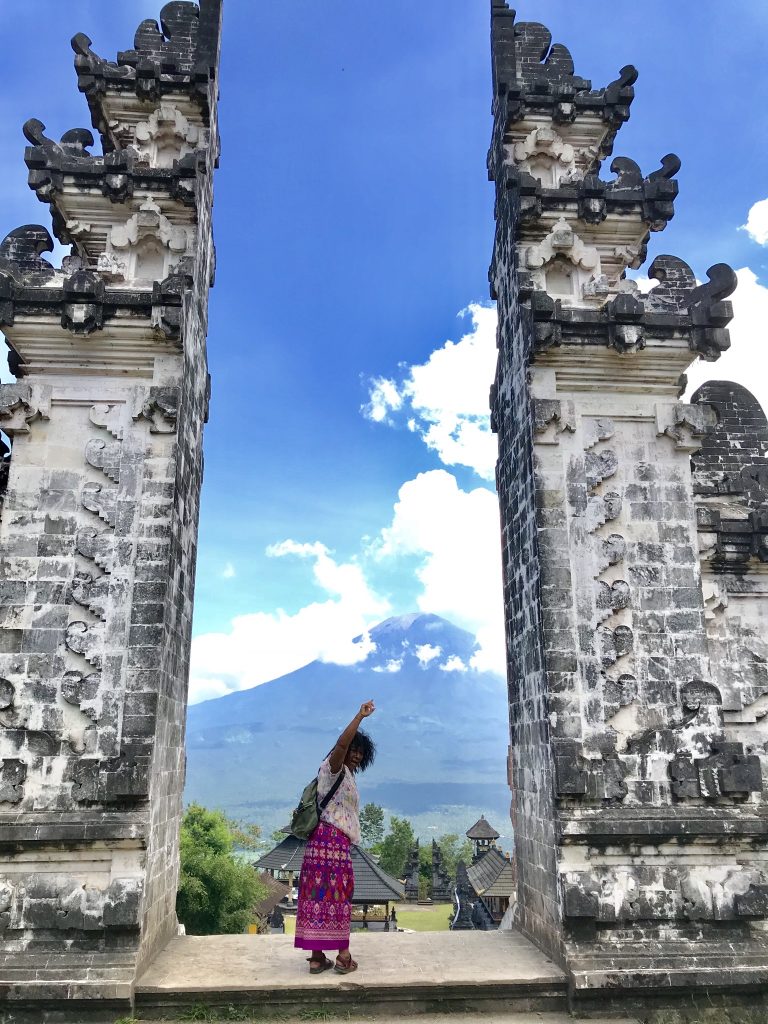 Mary Afdan at Heavens Gate Lempuyang temple East-Bali