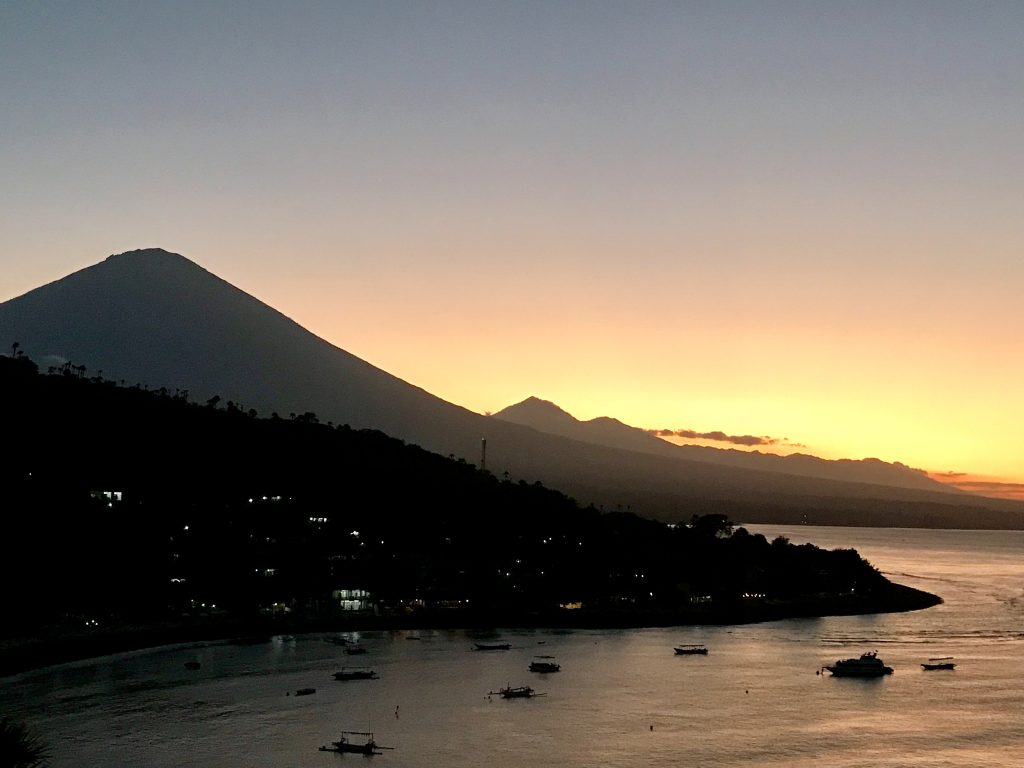 Sunset Mount Agung Jemelukbay East-Bali