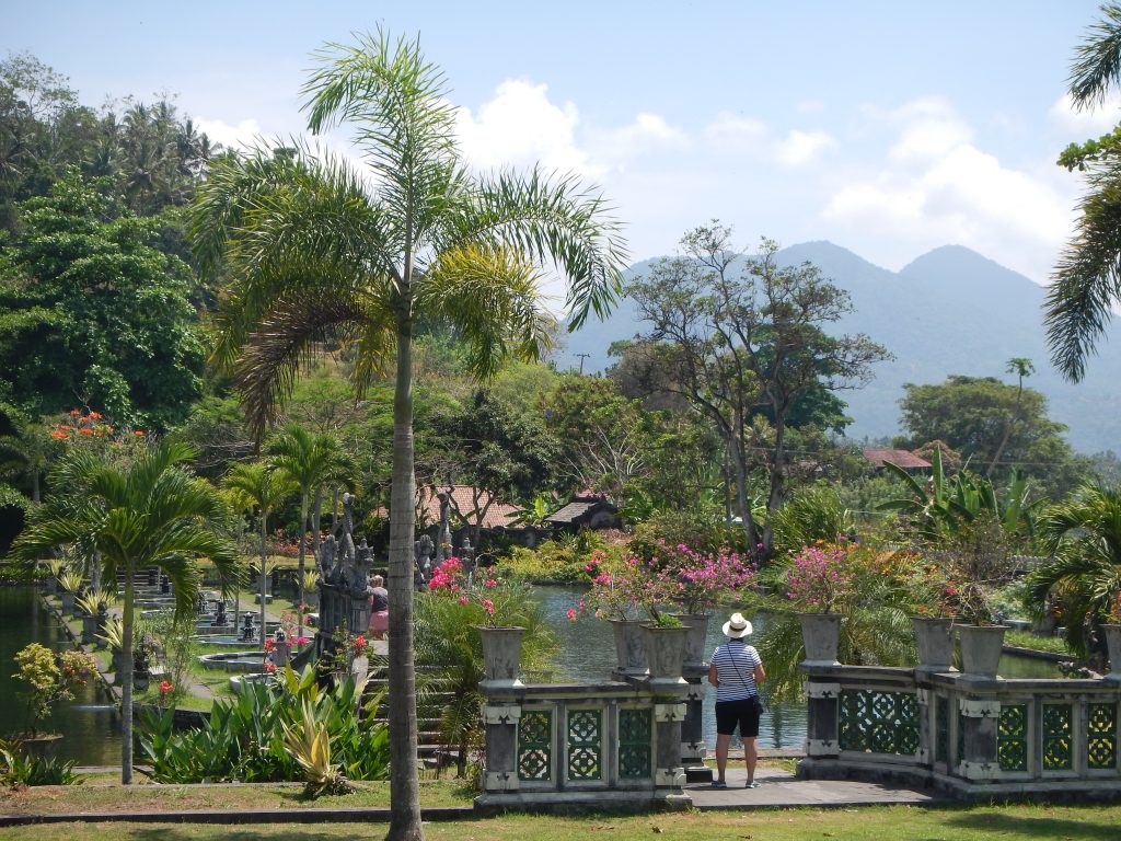 View on waterpalace Tirtagangga East-Bali